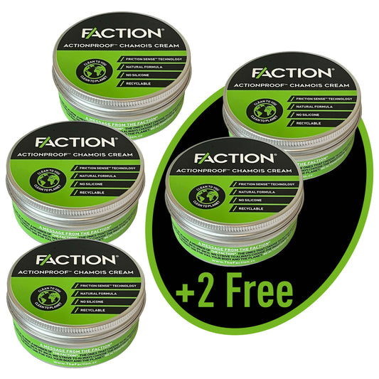Faction Actionproof Chamois Cream - Ultimate Pack - Buy 3 Get 2 Free